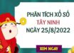 Phân tích xổ số Tây Ninh ngày 25/8/2022